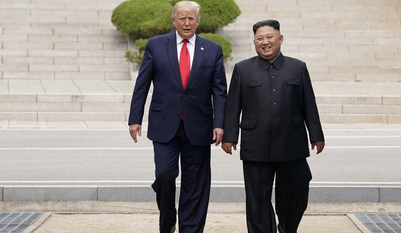 Donald Trump with Kim Jong Un